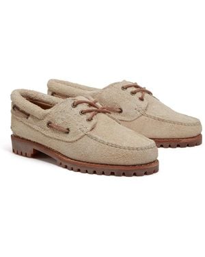 Timberland Nooren Lace-Up Boat Shoes Flat - Natural