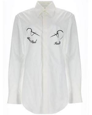 Jean Paul Gaultier Classic Button-Up Shirt Cotton - Gray