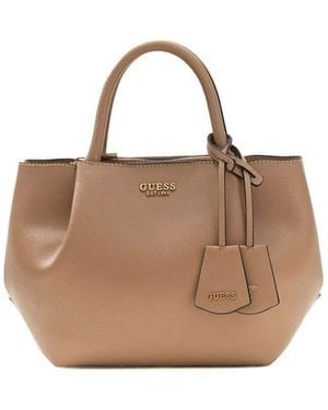 Guess Satchel Bag Polyurethane Satchel-Bags - Natural