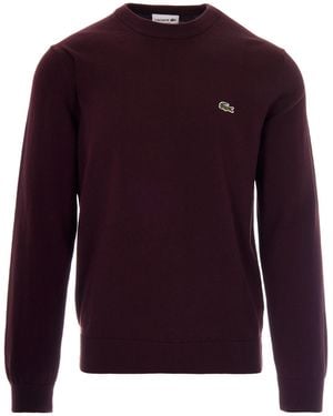 Lacoste Crew Neck Sweater - Purple