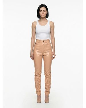 Dolce & Gabbana Leather Pants - White