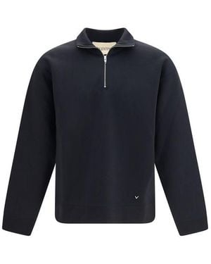 Valentino Garavani Cotton Sweatshirt Clothing - Blue