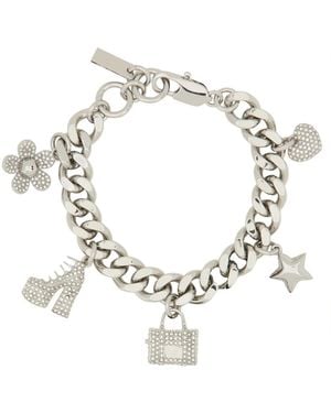 Marc Jacobs Pave Mini Icon Charm Bracelet - Metallic