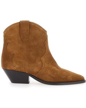 Isabel Marant Ankle Boots Dewina Suede - Brown