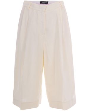 Fabiana Filippi Bermuda Shorts Viscose-Linen - White