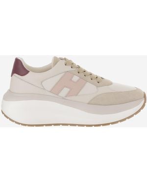 Hogan Sneakers Maxi Leather-Suede Leather And Suede Sneakers - Multicolor