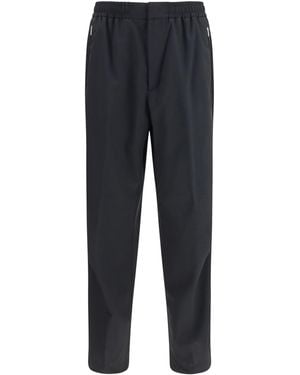 Laminar Straight Pants Polyester; Wool Ovis Aries - Blue