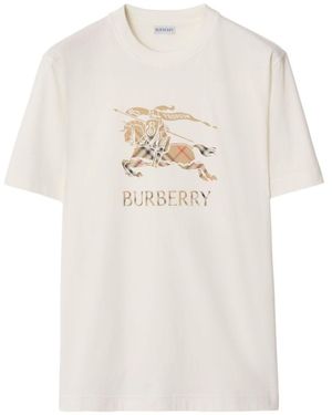 Burberry Ekd Cotton T-Shirt - White