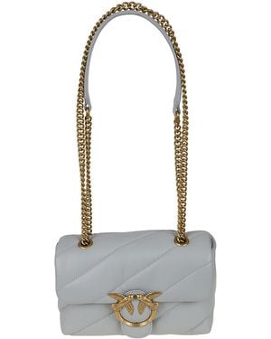 Pinko Love Puff Mini Cl Sheep Nappa Borsa - White