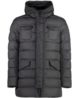 Herno Insulated Hooded Down Jacket - Black