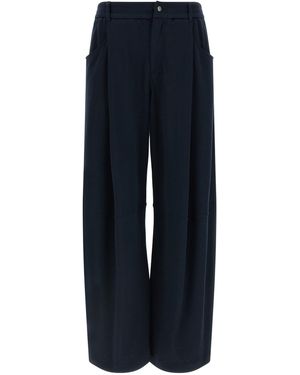 Brunello Cucinelli Cotton Casual Pants - Blue