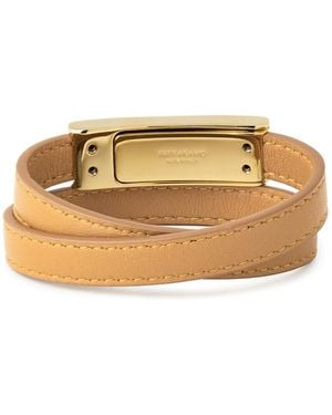 Ferragamo Hug Gancini Logo Bracelet Accessories Jewelry - Metallic