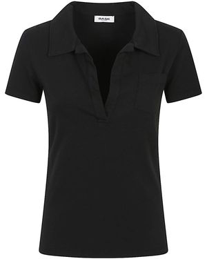 Base London Cotton Polo Shirt - Black