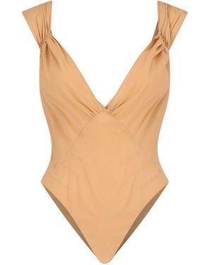 Saint Laurent Crossed Bodysuit - White