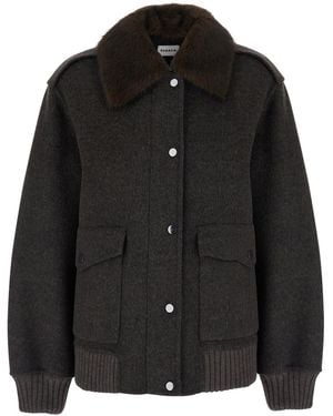 P.A.R.O.S.H. Wool Jacket Coat - Black