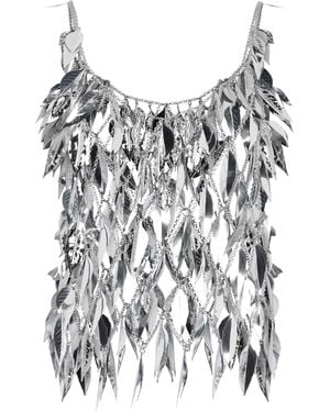 Rabanne Chainmail Top Brass Vests & Tank Tops - Metallic
