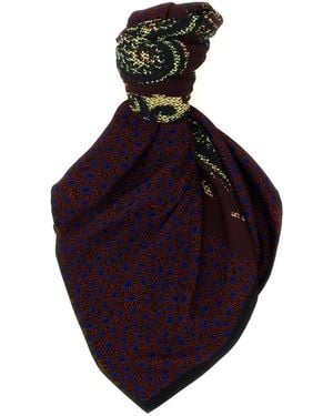 Dries Van Noten Flora Scarf - Blue