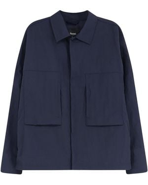 Herno Wrinkled Nylon Jacket - Blue
