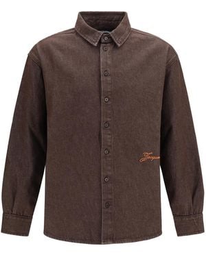 Jacquemus Simon De-Nîmes Denim Shirt Cotton - Brown
