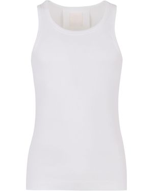 Givenchy Ribbed Cotton Tank Top For - White