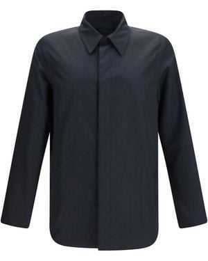 Gucci Gg Light Silk Faille Jacket Polyamide - Blue