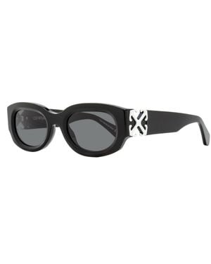 Off-White c/o Virgil Abloh Oval Palmer Sunglasses Oeri14E 1007 52Mm Plastic (Acetate) - Black