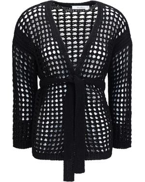 Max Mara Pure Knitted Cardigan Cotton - Black