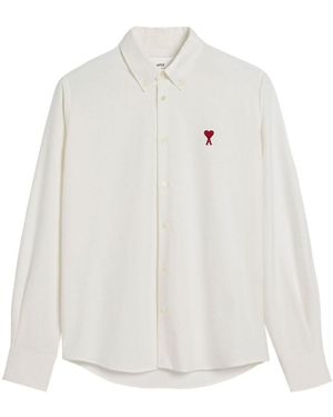 Ami Paris Ami De Coeur Cotton Shirt - White