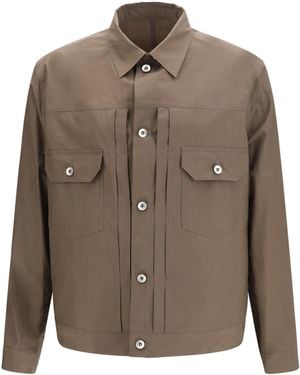 Sacai Cotton Typewriter Jacket - Brown