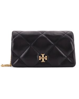Tory Burch Kira Quilted Leather Crossbody Bag - Black