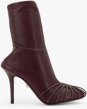 ALEVI Karen Leather Boots - Purple