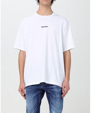 DSquared² Slouch Fit Logo T-Shirt Clothing Polo & T-Shirts - White