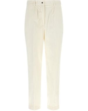 Kiton Corduroy Tapered Pants - White