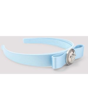 Versace Headband Viscose Silk Hat - Blue