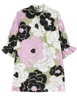 Essentiel Antwerp Falinki Puff Sleeve Dress - Multicolor