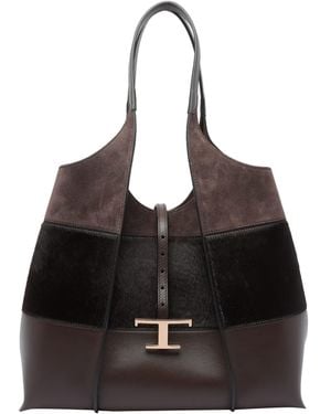 Tod's Medium T Timeless Handbag - Black