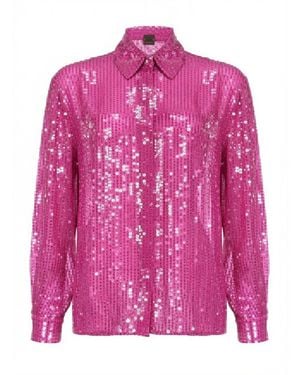 Pinko Shirt Polyester Apparel - Pink