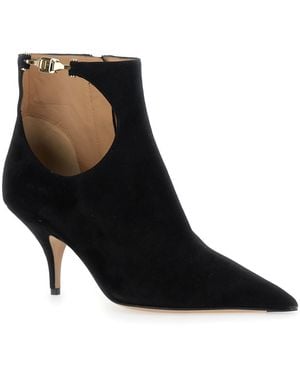 Ferragamo Agia 70 Bootie Heel 7.0 Mid (5 - Black