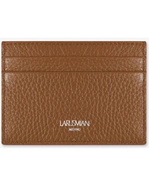 Larusmiani Horizontal Card Holder Value Credit And Business - White