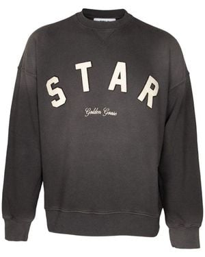 Golden Goose Graphic Crew Neck Sweatshirt - Grey