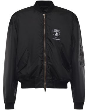 Balenciaga X Automobili Lamborghini Bomber Jacket - Black