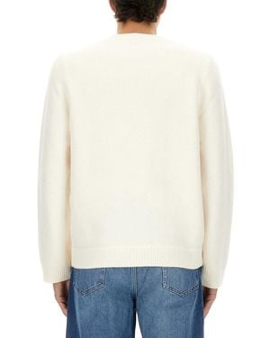 A.P.C. Wool Jersey Top Jumpers - White