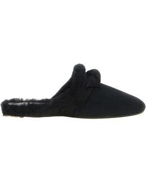 Alexandre Birman Calfskin Mules - Black