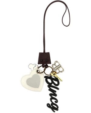 Balenciaga Le City Charm Heart Keyring - White