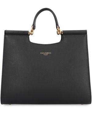 Dolce & Gabbana Tote Bag Sicily Calf Leather - Black