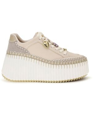 Chloé Nama Wedge Trainers - White