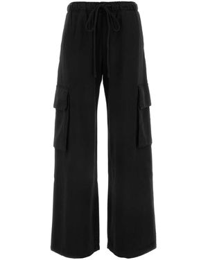 Palm Angels Black Cotton joggers