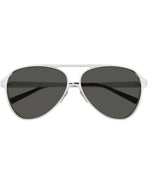 Saint Laurent Sunglasses Aviator Full Rim, Frame And Lens Sl734002 - Brown