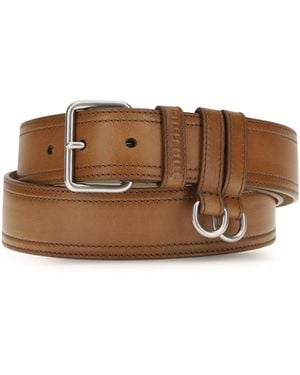 Miu Miu Leather Belt Calf - Brown
