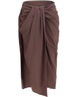 Jacquemus Pareo Skirt - Brown